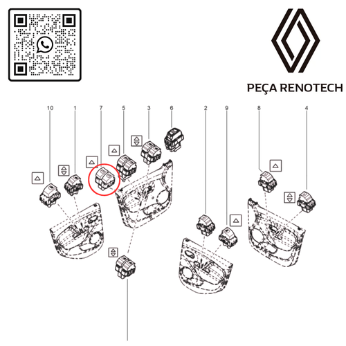 8200179435 GANCHO FECHADURA DA PORTA LATERAL MASTER 2.5 16V  RN 179435-I -5-